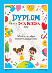 Dyplom z okazji Dnia Dziecka