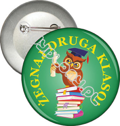 Przypinka "Żegnaj DRUGA Klaso"