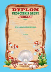 Dyplom ukończenia grupy "Perełki"