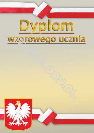 Dyplom Wzorowego Ucznia