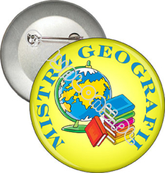 Przypinka "MISTRZ geografii"