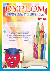 Dyplom ukończenia przedszkola (poziomka)