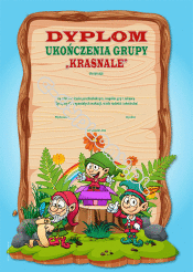 Dyplom ukończenia grupy "Krasnale"