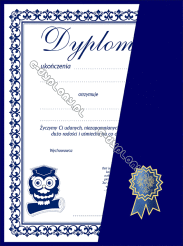 Dyplom Koperta z kotylionem (3 kolory)