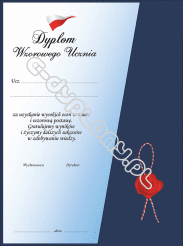 Dyplom Koperta "Dyplom Wzorowego Ucznia" z pieczątką woskową