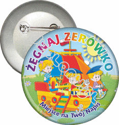 Przypinka "ŻEGNAJ ZERÓWKO"