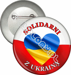 Przypinka "Solidarni z Ukrainą""