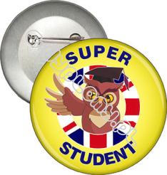 Przypinka "SUPER STUDENT"