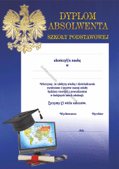 Dyplom A4 Absolwenta Szkoły Podstawowej