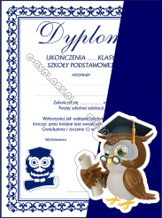 Dyplom Koperta A4 z emblematem "Sowa"
