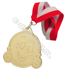 Medal "Buźka złota" z wstążką