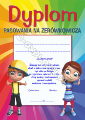 Dyplom pasowania na zerówkowicza