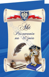 Dyplom Akt Pasowania na Ucznia