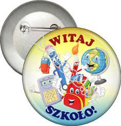 Przypinka "Witaj szkoło!"