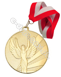 Medal Wiktoria 50mm złoty z wstążką