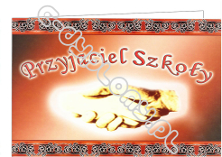 Dyplom Przyjaciela Szkoły (uścisk dłoni)