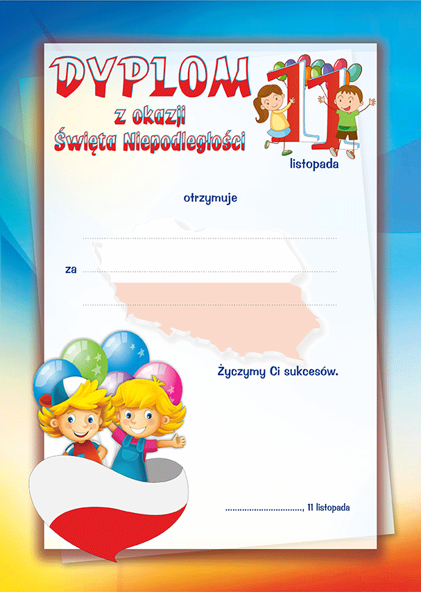 Dyplom Z Okazji Dnia Drzewa Dyplom z okazji Święta Niepodległości