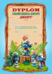 Dyplom ukończenia grupy "Smerfy"