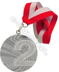 Medal srebrny uniwersalny z wstążką