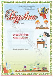 Dyplom za udział w konkursie chemicznym