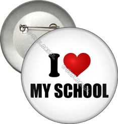 Przypinka "I love MY SCHOOL"