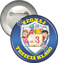 Przypinka "Żegnaj 3 klaso"