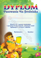 Dyplom pasowania na średniaka (jeżyk)