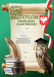 Dyplom A4 Ukończenia 2 Klasy