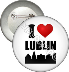 Przypinka "I love Lublin"