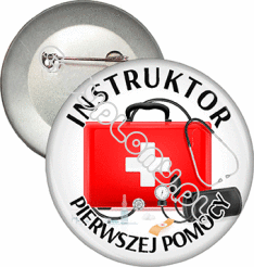 Przypinka "INSTRUKTOR PIERWSZEJ POMOCY"