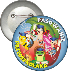 Przypinka "Pasowanie na przedszkolaka. Owady."