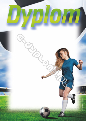 Dyplom sportowy piłka nożna - kobiety
