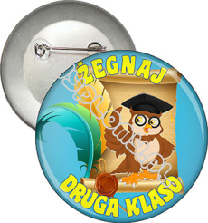 Przypinka "Żegnaj druga klaso"