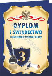 Teczka A4+\ Dyplom na Świadectwo Ukończenia Klasy Trzeciej