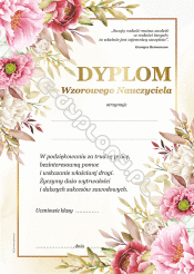 Dyplom Wzorowego Nauczyciela